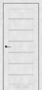 Бетон сніжний/Сатин білий  